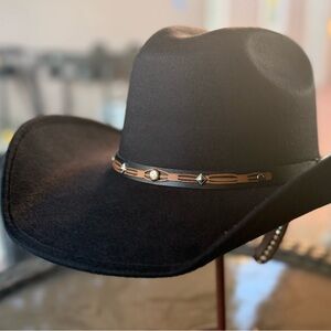 Western style black Cowboy hat unisex